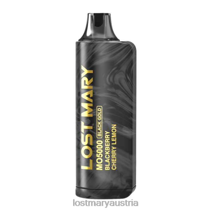 Lost Mary Mo5000 Black Gold Edition Brombeere, Kirsche, Zitrone- Lost Mary Vape Geschmack 24NB93