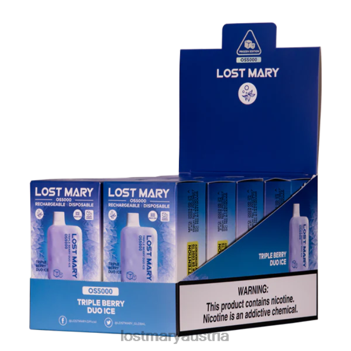 Verlorene Mary OS5000 Dreifaches Beeren-Duo-Eis- Lost Mary Vape Preis 24NB74