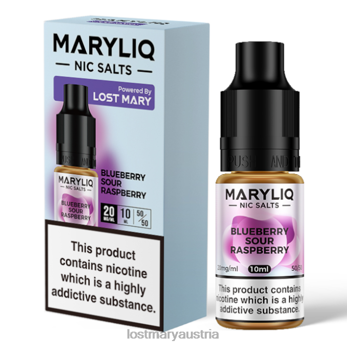Lost Mary Maryliq Nic Salts – 10 ml Heidelbeere, saure Himbeere- Lost Mary Vape Sorten 24NB207