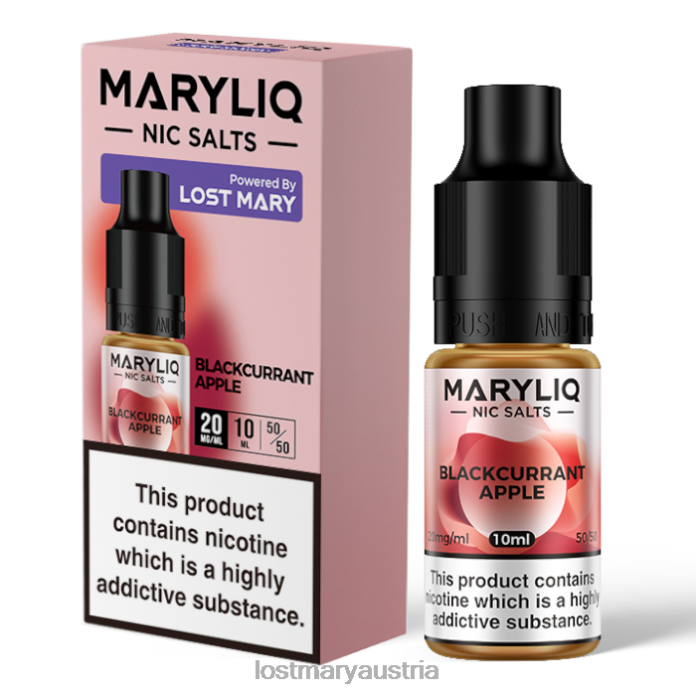 Lost Mary Maryliq Nic Salts – 10 ml schwarze Johannisbeere- Lost Mary Vape 24NB221