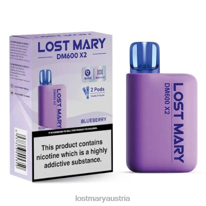 Lost Mary DM600 x2 Einweg-Vaporizer Blaubeere- Lost Mary Geschmack 24NB189
