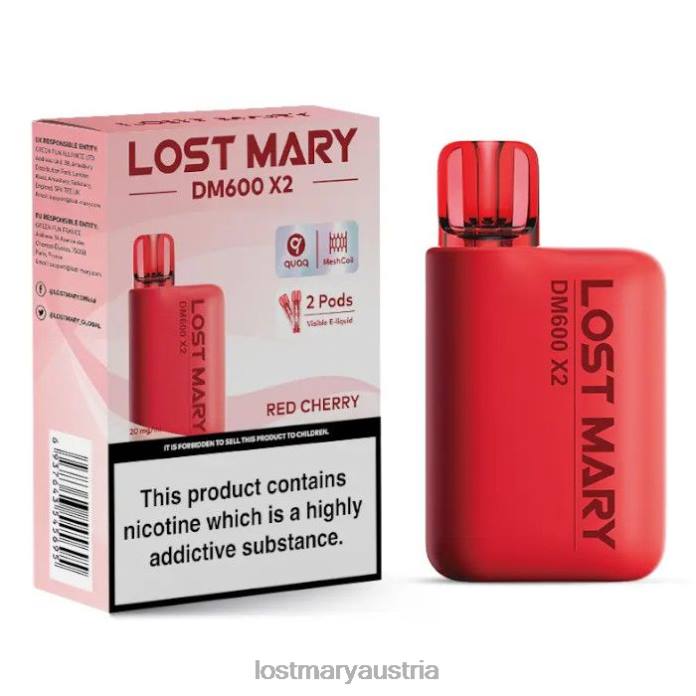Lost Mary DM600 x2 Einweg-Vaporizer rote Kirsche- Lost Mary Kaufen Osterreich 24NB198
